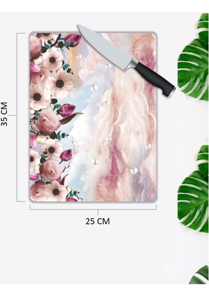 Güller | Cam Kesme Tahtası | 25 x 35 cm fiyatları