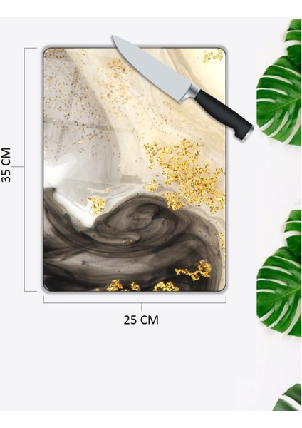 Soyut Desenler Cam Kesme Tahtası 25 x 35 cm fiyatları