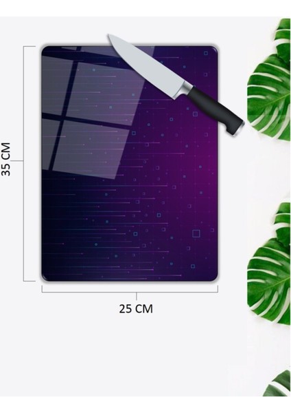 Lacivert Cam Kesme Tahtası 25 x 35 cm fiyatları