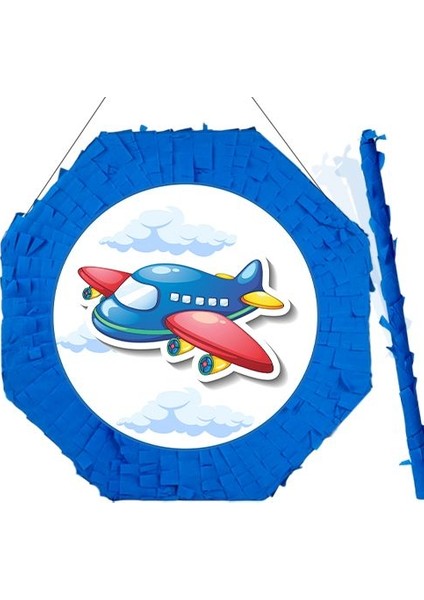 Uçak Pinyata 42 cm + Sopası