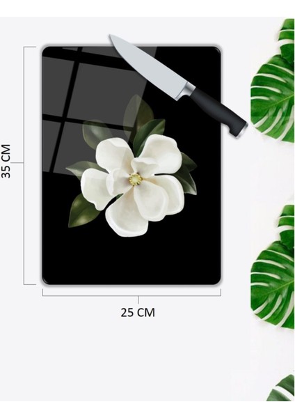 Çiçek | Cam Kesme Tahtası 25 x 35 cm fiyatları