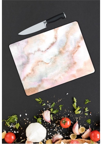 Tozpembe | Cam Kesme Tahtası | 25 x 35 cm