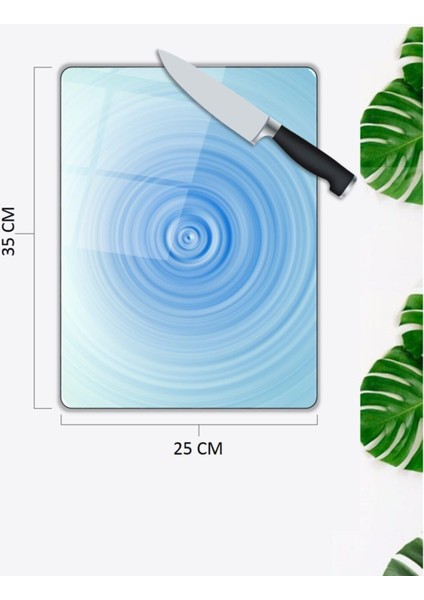 Mavi Cam Kesme Tahtası 25 x 35 cm fiyatları