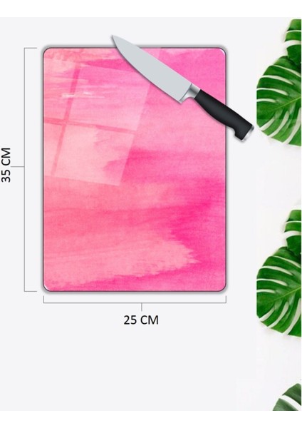Pembe | Cam Kesme Tahtası | 25 x 35 cm fiyatları