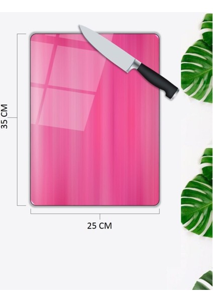 Pembe Cam Kesme Tahtası 25 x 35 cm fiyatları