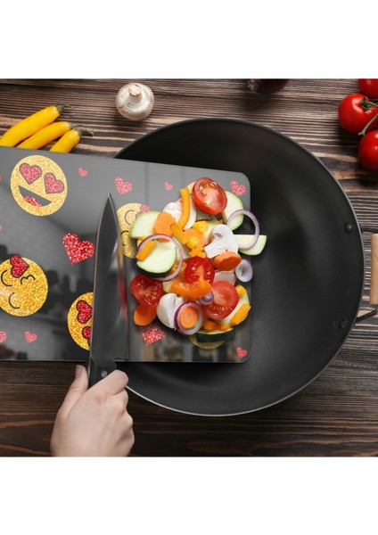 Baskılı Cam Kesme Tahtası |temperli Cam | 25 x 35 cm