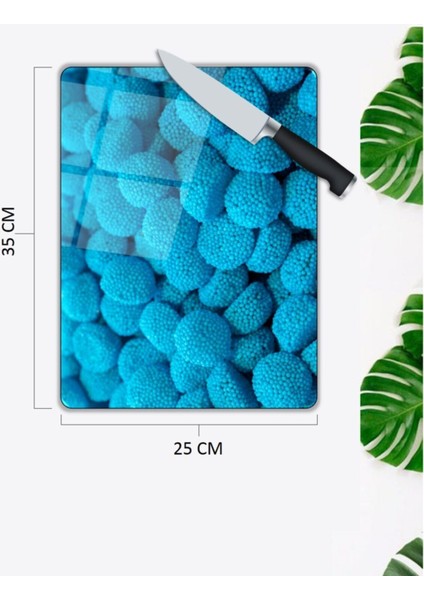 Mavi Toplar Cam Kesme Tahtası 25 x 35 cm fiyatları