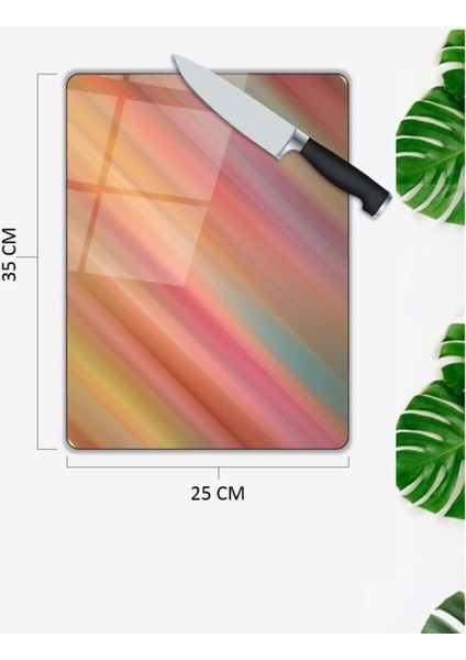 Renkli Cam Kesme Tahtası cm 25 x 35 cm fiyatları