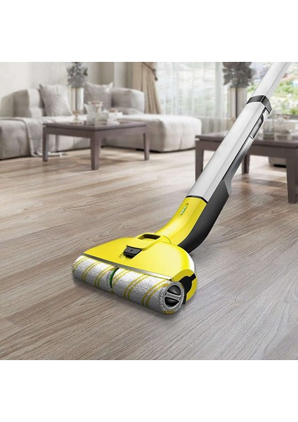 Karcher Fc5 Fc7 Fc3 FC3D Zemin Temizleyici Sarı ile Uyumlu 2 Parça Rulo Set (Yurt Dışından)