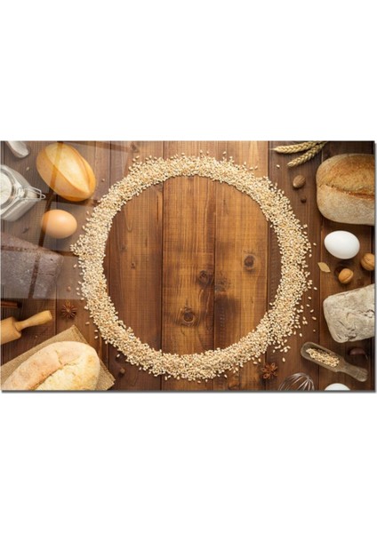 Cam Kesme Tahtası | Baskılı Kesim Tablası | 25 x 35 cm