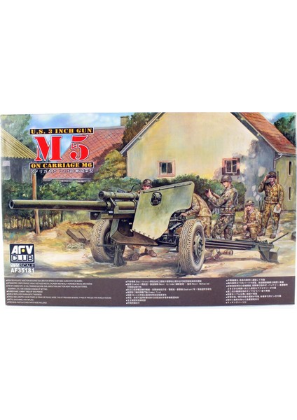 AF35181 1/35 105MM Howıtzer M5 Arabalı M6 Topu Demonte Plastik Maketi