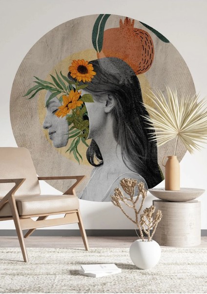 Boho - Bohem Tarzında Daire Duvar Stickerı