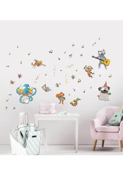 Orkestra Çocuk Odası 100 Parça Sticker Seti