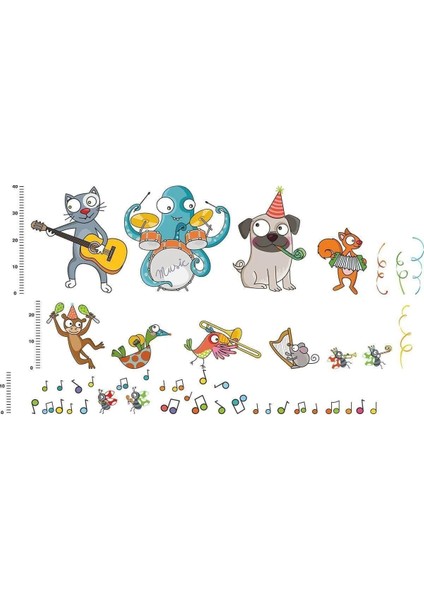 Orkestra Çocuk Odası 100 Parça Sticker Seti fiyatları