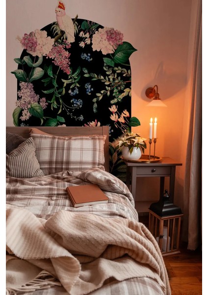 Tropikal Yaşam Papağanın Rüyası Boho Kemer Arch Sanatsal Duvar Sticker fiyatları
