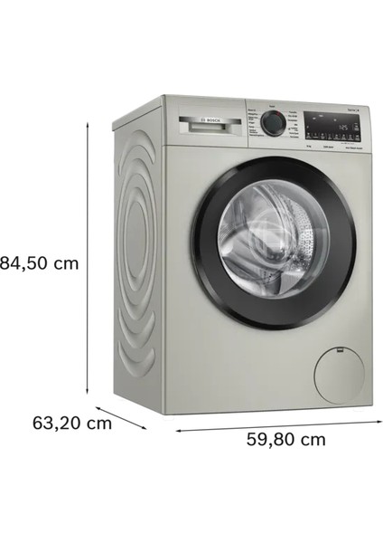 WGA242ZXTR A Enerji Sınıfı 9 kg 1200 Devir Çamaşır Makinesi