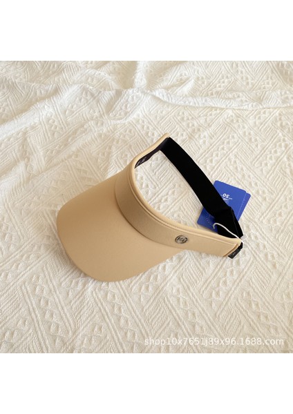 Moda Güneş Kremi Boş Silindir Şapka Kadın Yaz Açık Spor Bisiklet Güneşlik (Yurt Dışından)