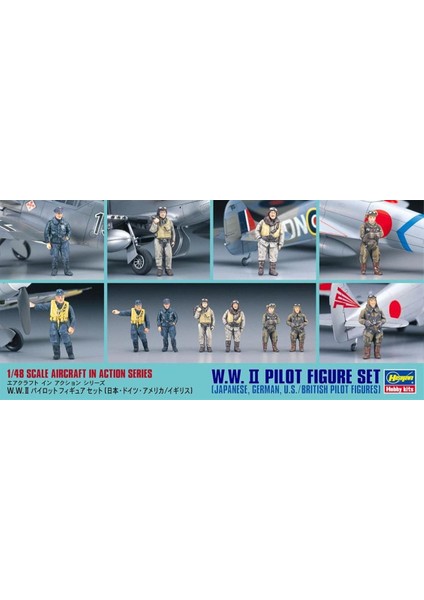 X48-7 36007 1/48 Ölçek, Ww Iı Pilot Figürleri, Plastik Model Kiti