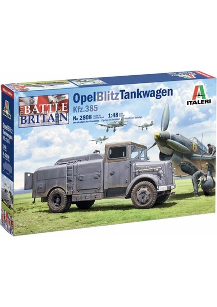 2808S 1/48 Opel Blitz Tankwagen Kfz. 385 Askeri Tanker Demonte Plastik Maketi