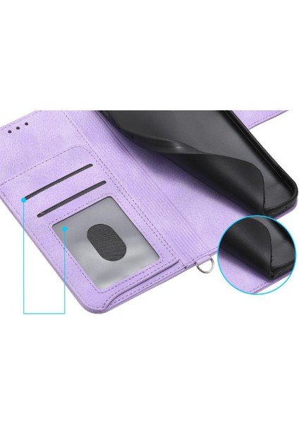 Realme C63/ C61 Kabartmalı Bileklik Çoklu Kredi Kartı Için Flip Case (Yurt Dışından)