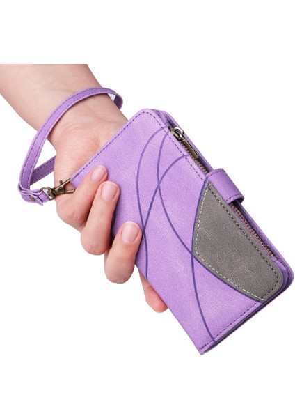 Oppo Oppo 12 Pro 5g Dokuz Kart Yuvaları Iki Renkli Dikiş Kickstand Için Kılıf (Yurt Dışından) indirimleri