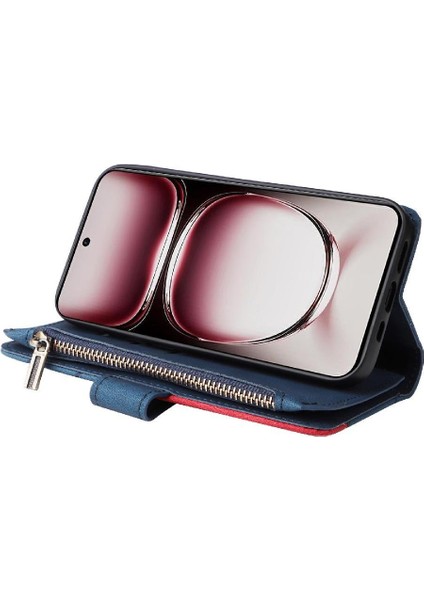 Oppo Oppo 12 Pro 5g Dokuz Kart Yuvaları Iki Renkli Dikiş Kickstand Için Kılıf (Yurt Dışından) fiyatları