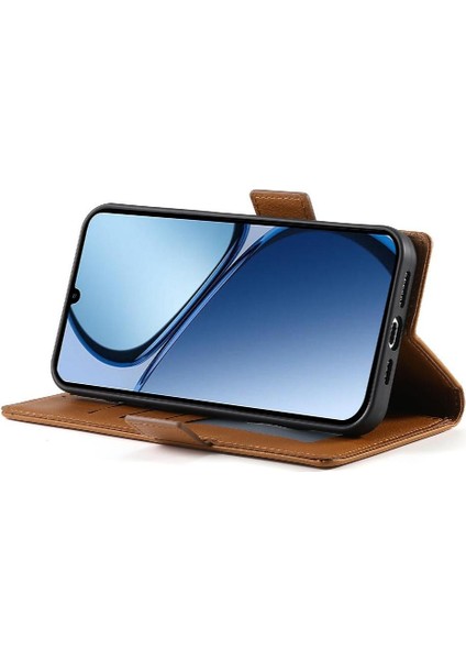 Realme C63 Cüzdan Günlük Kullanım Flip Kart Yuvaları Iş Için Flip Case (Yurt Dışından)