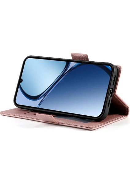 Realme C63 Cüzdan Günlük Kullanım Flip Kart Yuvaları Iş Için Flip Case (Yurt Dışından)