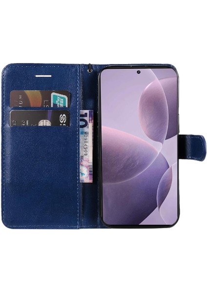 Xiaomi Poco F6 Pro Için Flip Case Kart Yuvası ile Yüksek Kaliteli Deri Katı (Yurt Dışından)
