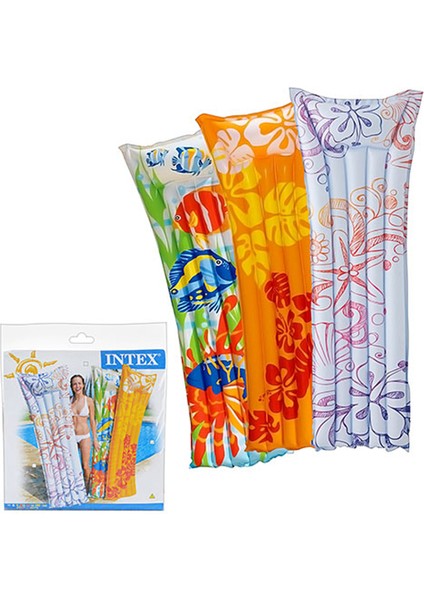 Şişme Deniz ve Havuz Yatağı / Intex 59720EU Inflatable Fashion Mat For Swimming Pool modelleri