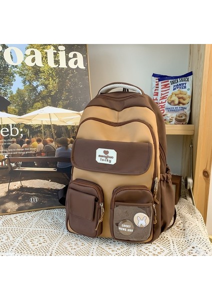 Ilkokul ve Ortaokul Öğrencileri Için Sevimli Kampüs Büyük Kapasiteli Sağlam ve Dayanıklı Geniş Omuz Askılı Sırt Çantası (Yurt Dışından)