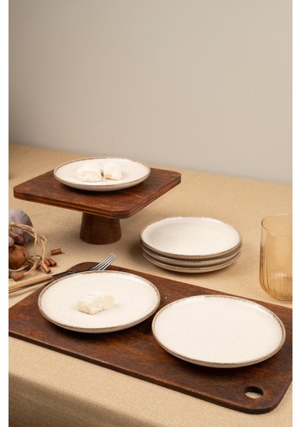Moderna 6 Parça 15CM Pasta Tabağı Tarçın