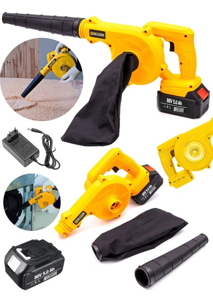 Alman 88 V Akülü Körük Hava Körüğü Yaprak Üfleme Makinesi Bilgisayar Pc Temizleme Emme Özellikli fiyatları