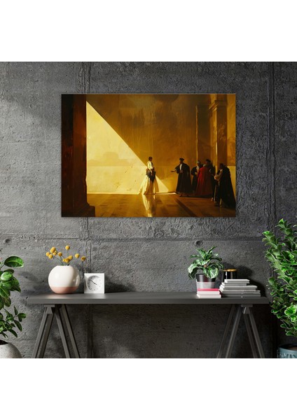 Caravaggio Tarzı Kanvas Tablo - Caravaggio, Gölgeler, Duvar Sanatı, Kanvas Tablo, 50X30