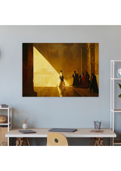Caravaggio Tarzı Kanvas Tablo - Caravaggio, Gölgeler, Duvar Sanatı, Kanvas Tablo, 50X30