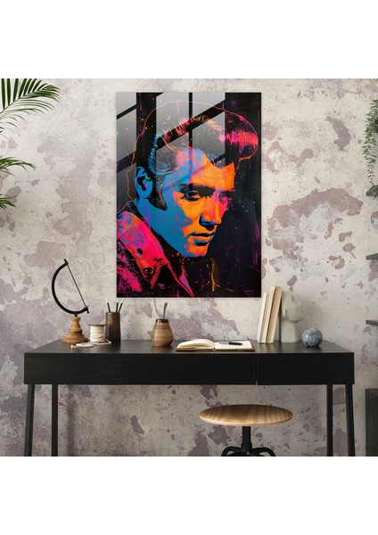 Andy Warhol Cam Sanatı Elvis Presley Duvar Dekorasyonu - Andy Warhol, Modern Sanat, Duvar Dekorasyonu, Andy Warhol, 30X45 fiyatları