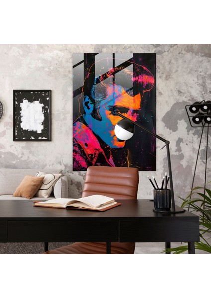 Andy Warhol Cam Sanatı Elvis Presley Duvar Dekorasyonu - Andy Warhol, Modern Sanat, Duvar Dekorasyonu, Andy Warhol, 30X45 modelleri