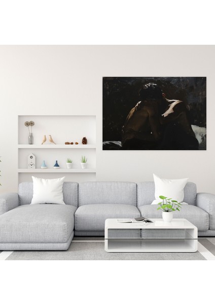 Caravaggio Tarzı Duvar Dekorasyonu - Caravaggio, Manzara, Dramatik Gökyüzü, Kanvas Tablo, 50X30 modelleri