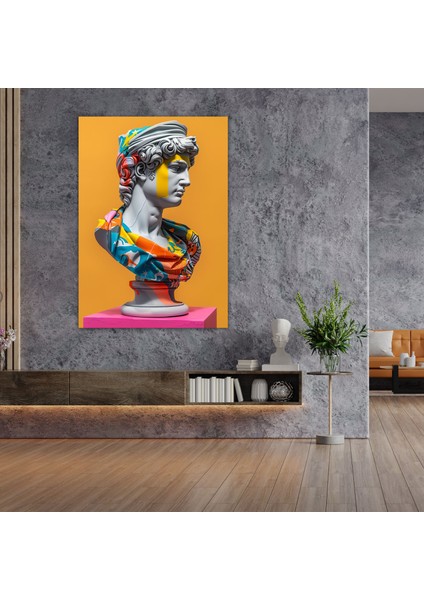 Rönesans Sokak Sanatı Kanvas Tablo - Klasisizm ve Popart, Duvar Dekorasyonu, Kanvas Tablo, Kanvas Tablo, 30X50