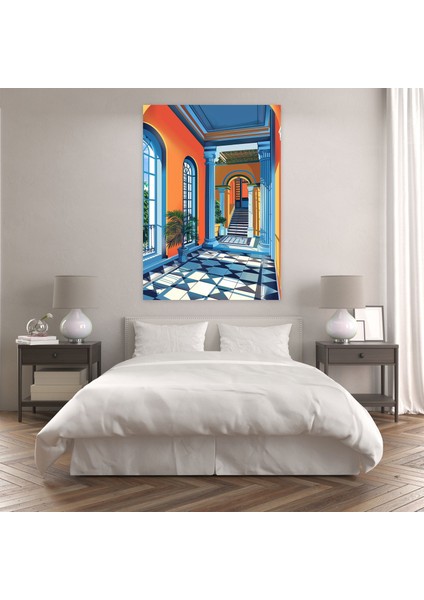 Modern Klasik Mimari Pop Art Kanvas Tablo - Klasisizm ve Popart, Modern Klasik Mimari Pop Art, Duvar Dekorasyonu, Duvar Sanatı, 30X50 fiyatları