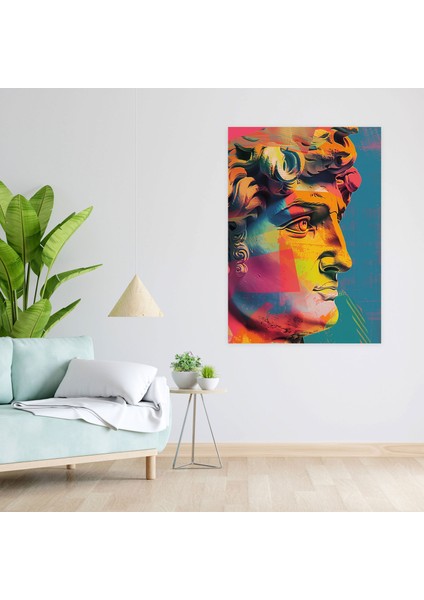 Klasik Yunan Heykeli Pop Art Kanvas Tablo - Klasisizm ve Popart, Kanvas Tablo, Duvar Dekorasyonu, Kanvas Tablo, 30X50