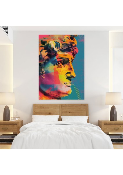 Klasik Yunan Heykeli Pop Art Kanvas Tablo - Klasisizm ve Popart, Kanvas Tablo, Duvar Dekorasyonu, Kanvas Tablo, 30X50