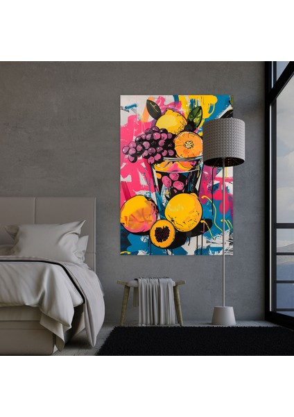 Natürmort Pop Art Graffiti Kanvas Tablo - Klasisizm ve Popart, Duvar Dekorasyonu, Natürmort Pop Art Graffiti, Ev Dekorasyonu, 30X50 fiyatları