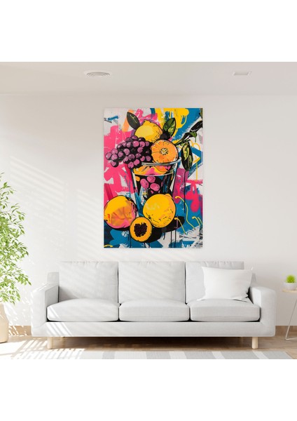 Natürmort Pop Art Graffiti Kanvas Tablo - Klasisizm ve Popart, Duvar Dekorasyonu, Natürmort Pop Art Graffiti, Ev Dekorasyonu, 30X50 modelleri