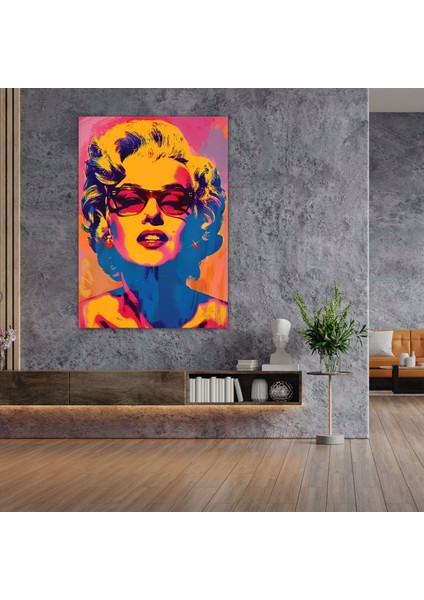 Andy Warhol Kanvas Tablo - Cesur Ünlü Portresi - Andy Warhol, Ev Dekorasyonu, Kanvas Tablo, Andy Warhol, 30X50 modelleri