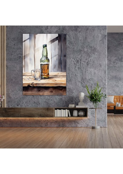 Bira Bardağı Duvar Tablosu - Bira, Ev Dekorasyonu, Cam Baskı, Cam Duvar Sanatı, 30X45 fiyatları