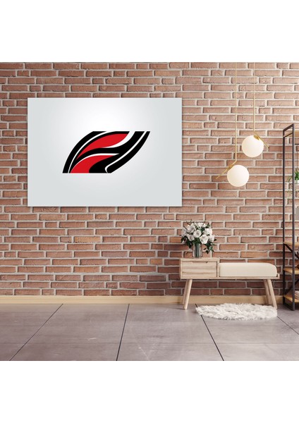 Formula 1 Kanvas Tablo - Minimalist Yarış Çizgileri Duvar Tablosu - Formula 1, Duvar Dekorasyonu, Şık ve Şık, Yarış Çizgileri, 50X30 cm