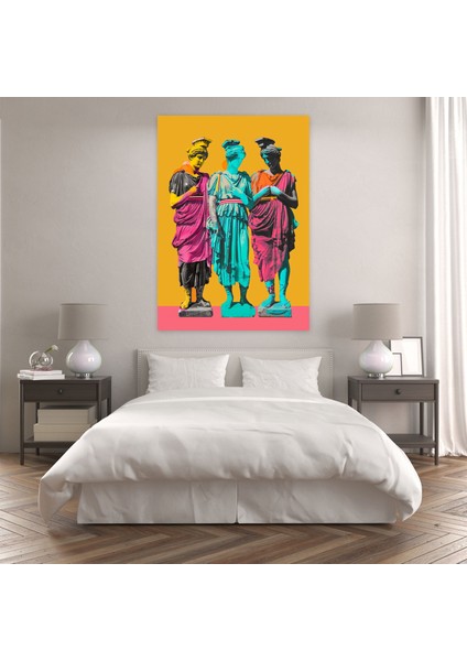 Klasik Füzyon Kanvas Tablo - Klasisizm ve Popart, Kanvas Tablo, Ev Dekorasyonu, Duvar Sanatı, 30X50