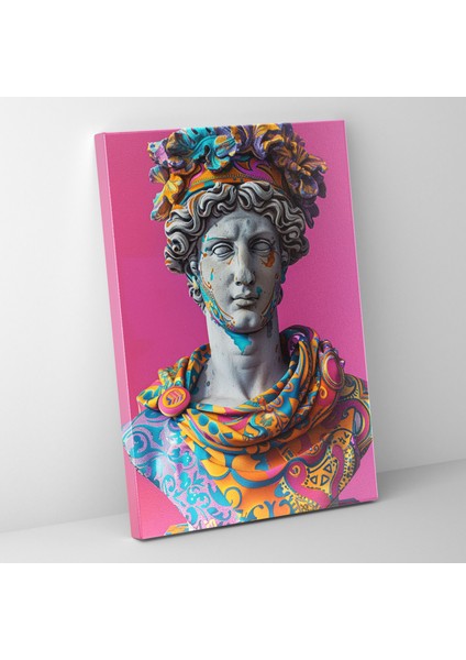 Yunan Heykeli Pop Art Kanvas Tablo - Klasisizm ve Popart, Yunan Heykeli Pop Art, Kanvas Tablo, Duvar Sanatı, 30X50