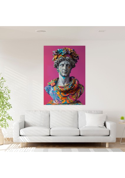 Yunan Heykeli Pop Art Kanvas Tablo - Klasisizm ve Popart, Yunan Heykeli Pop Art, Kanvas Tablo, Duvar Sanatı, 30X50